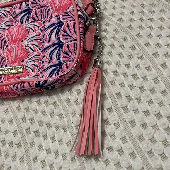 NWT Simply Southern Scallop Chaincross Pink and Blue Women's Crossbody Bag - Picture 4 of 15